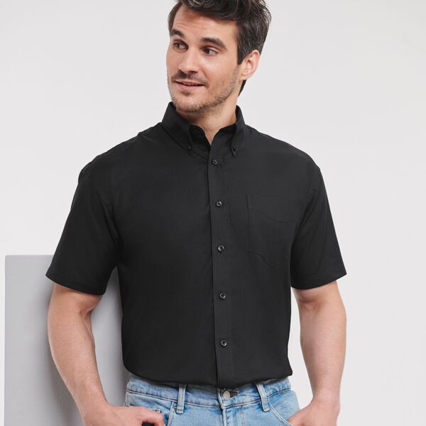 Russell Athletic Collection Short Sleeve Easy Care Oxford Shirt Thumbnail